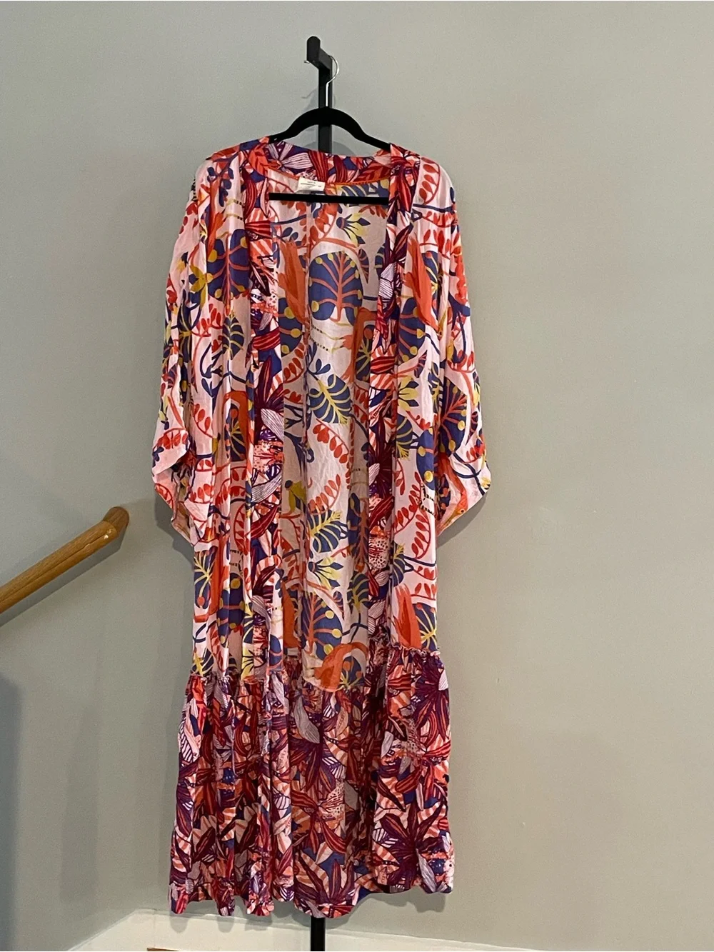 Anthropologie Claire Colin Botanical Robe Size Small/Medium